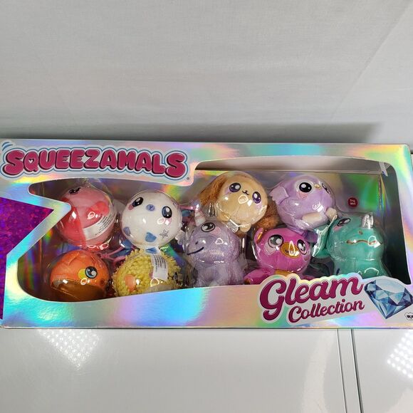 Squeezamals Gleam Collection Platinum with Mystery Plush Beverly Hills Co. New - Picture 3 of 16